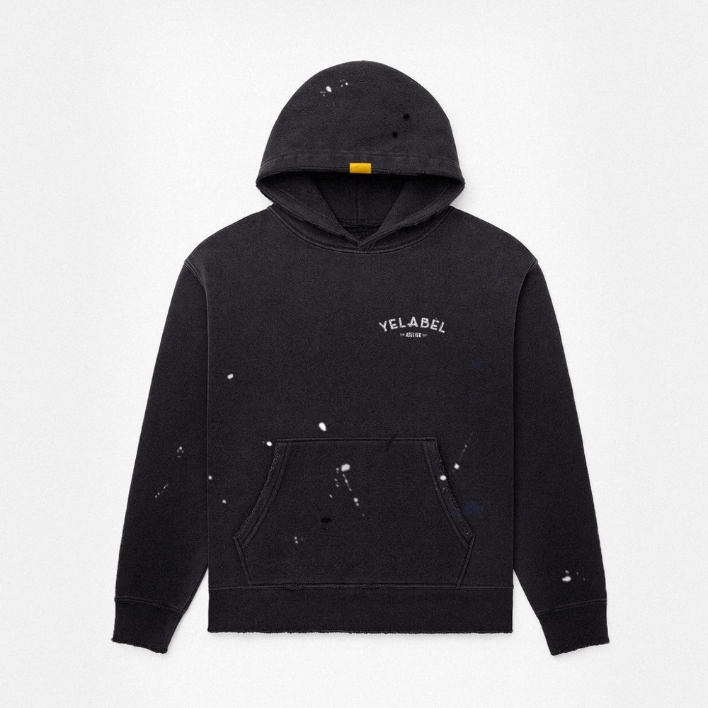 Yelabel Atelier Hoodie Paint Hoodie Faded Black